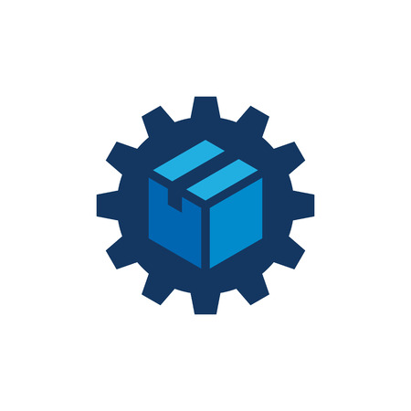 Box Gear Logo Icon Designのイラスト素材
