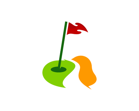 Golf Logo Icon Designのイラスト素材