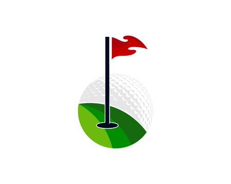 Golf Logo Icon Designのイラスト素材