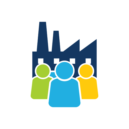 Factory Group Logo Icon Designのイラスト素材