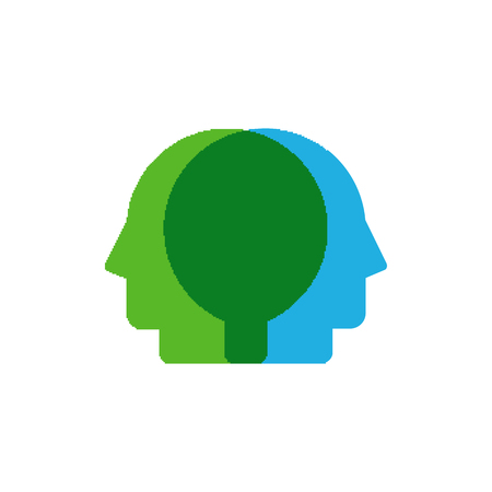 Head Logo Icon Designのイラスト素材