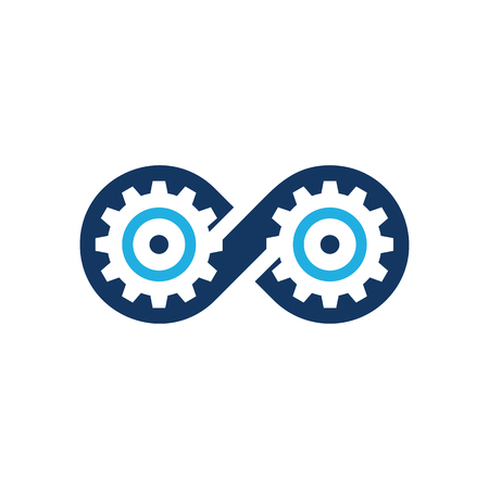 Gear Infinity Logo Icon Designのイラスト素材