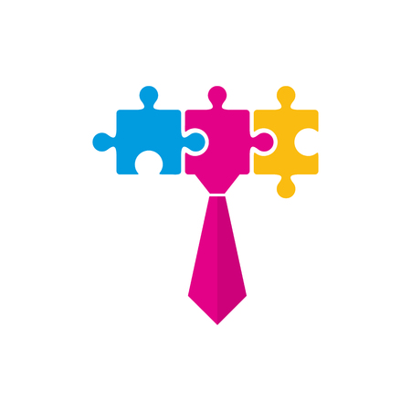 Puzzle Job Logo Icon Designのイラスト素材