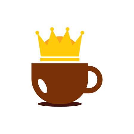 Coffee King Logo Icon Designのイラスト素材