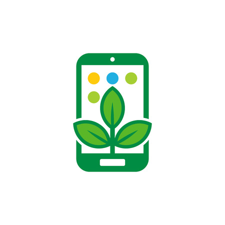 Nature Mobile Phone Logo Icon Designのイラスト素材