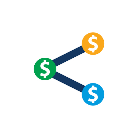 Share Money Logo Icon Designのイラスト素材