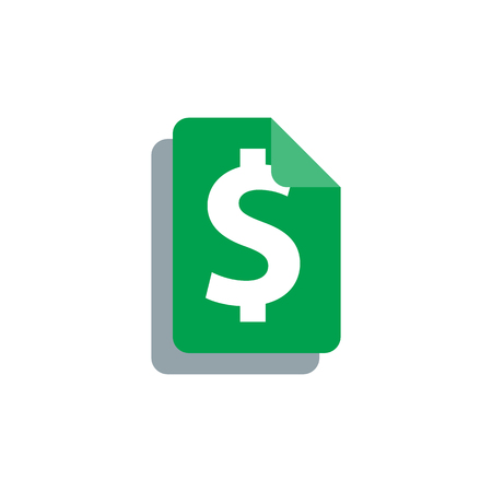 Document Money Logo Icon Designのイラスト素材