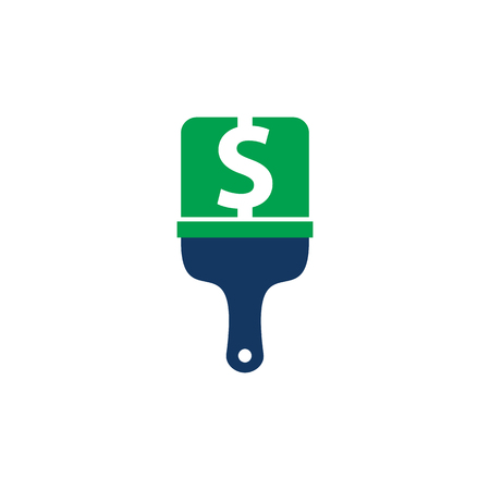 Paint Money Logo Icon Designのイラスト素材