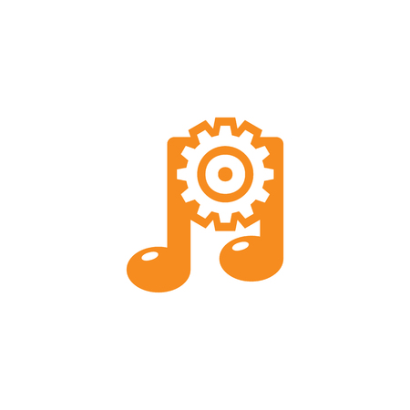 Engineering Music Logo Icon Designのイラスト素材