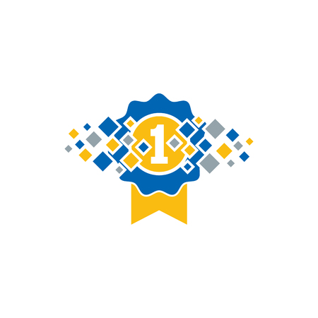 Best Pixel Logo Icon Designのイラスト素材