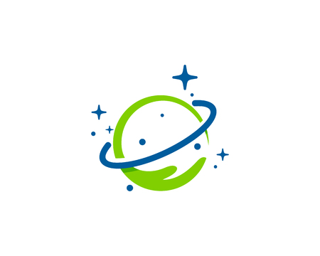 Care Planet Logo Icon Designのイラスト素材