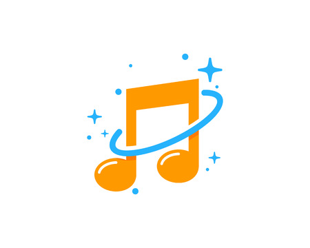 Music Planet Logo Icon Designのイラスト素材