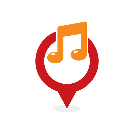 Music Point Logo Icon Designのイラスト素材