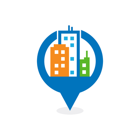 Town Point Logo Icon Designのイラスト素材