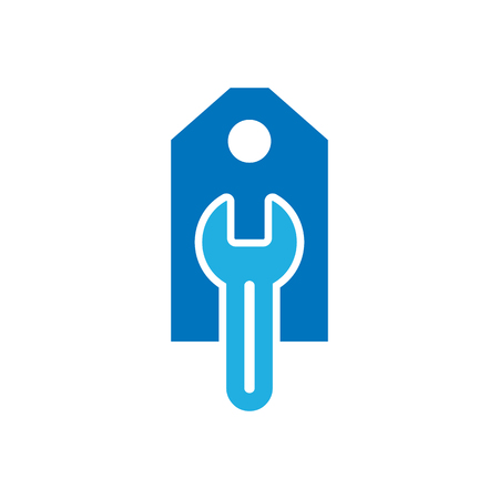 Tag Repair Logo Icon Designのイラスト素材