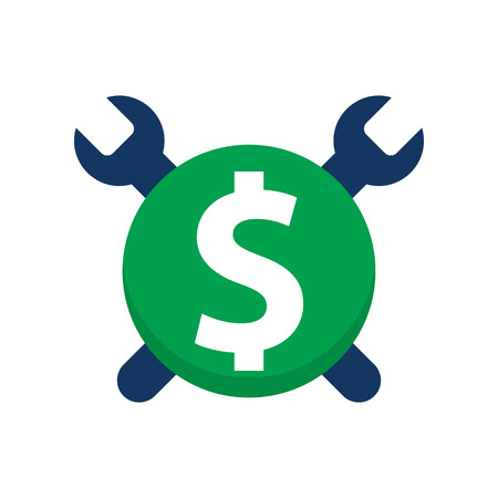 Money Repair Logo Icon Designのイラスト素材