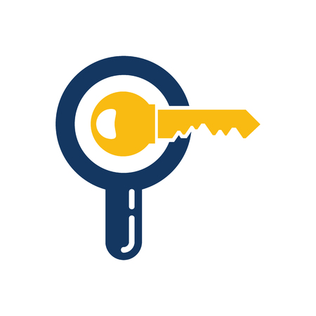 Key Search Logo Icon Designのイラスト素材