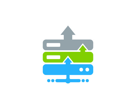 Upload Server Logo Icon Designのイラスト素材