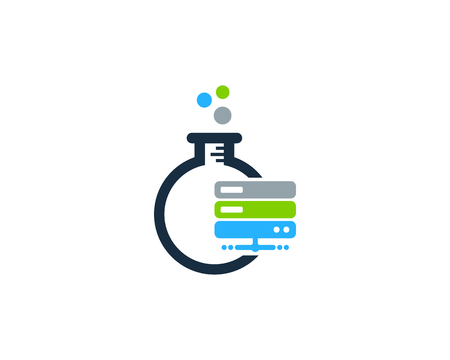 Lab Server Logo Icon Designのイラスト素材