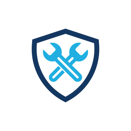 Repair Shield Logo Icon Designのイラスト素材