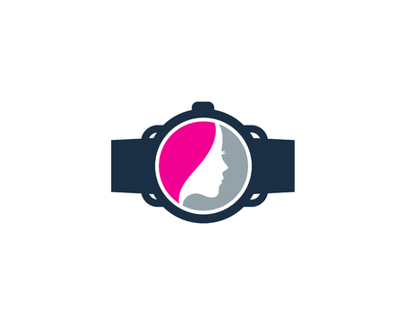 Beauty Smart Watch Logo Icon Designのイラスト素材
