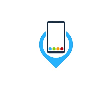 Point Smartphone Logo Icon Designのイラスト素材