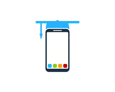 Education Smartphone Logo Icon Designのイラスト素材