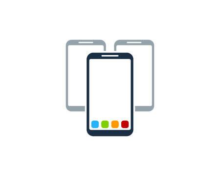 Smartphone Logo Icon Designのイラスト素材