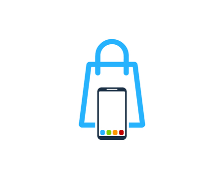 Shop Smartphone Logo Icon Designのイラスト素材