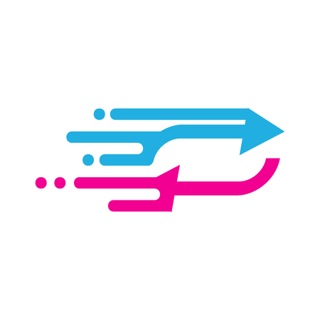 Transfer Speed Logo Icon Designのイラスト素材
