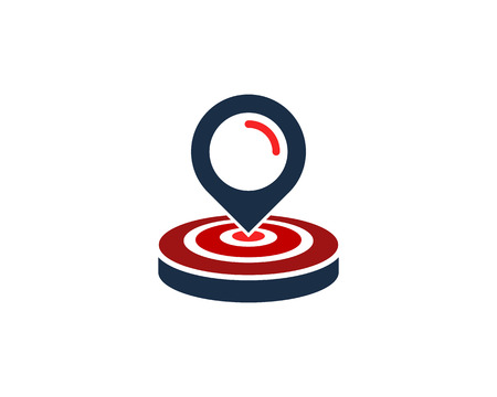 Locate Target Logo Icon Designのイラスト素材