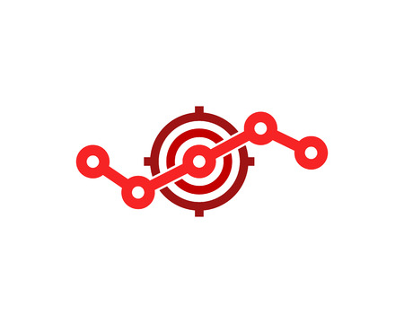 Stats Target Logo Icon Designのイラスト素材