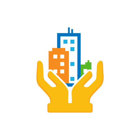 Care Town Logo Icon Designのイラスト素材