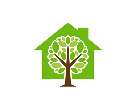 Property Tree Logo Icon Designのイラスト素材