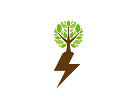 Power Tree Logo Icon Designのイラスト素材