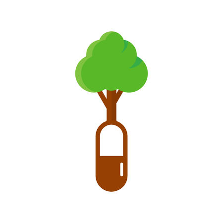 Medicine Tree Logo Icon Designのイラスト素材