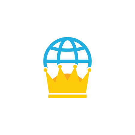 King World Logo Icon Designのイラスト素材