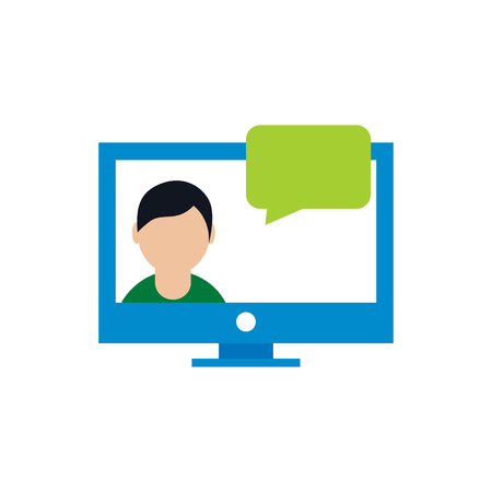 Online Testimonial Icon Designのイラスト素材