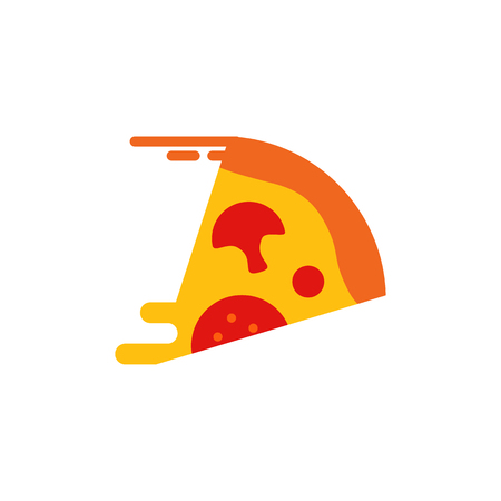 Pizza Delivery Logo Icon Designのイラスト素材