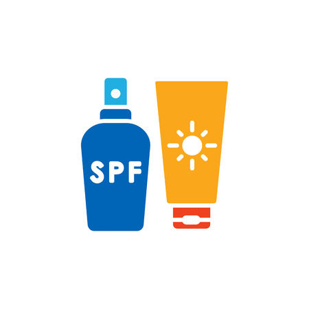 Sunblock Summer Icon Designのイラスト素材