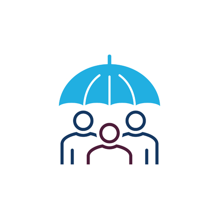 Family Insurance  Icon Designのイラスト素材