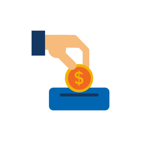 Coin Money Icon Designのイラスト素材