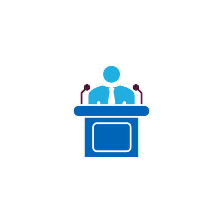 Speech Business Icon Designのイラスト素材