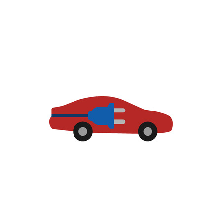 Electric Car Logo Icon Designのイラスト素材