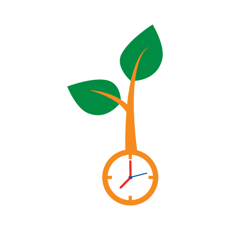 Time Nature Logo Icon Designのイラスト素材