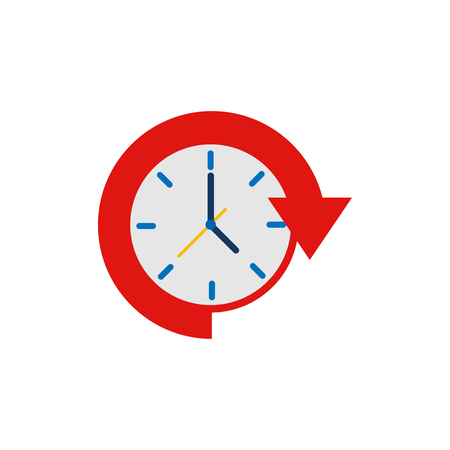24 Hour Time Logo Icon Designのイラスト素材