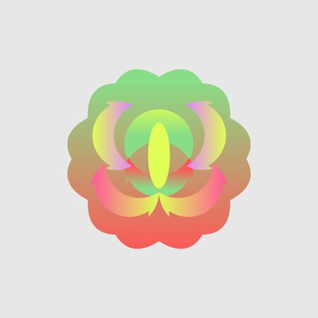 abstract colorful background with circlesのイラスト素材