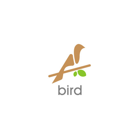 Bird logo design vector templateのイラスト素材