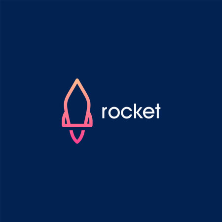 Rocket logo design vector templateのイラスト素材