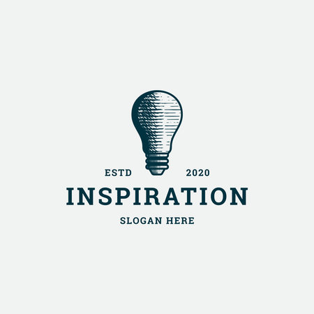 Lamp light bulb logo design vector templateのイラスト素材